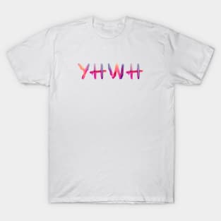 Yahweh Vibrant Text Art T-Shirt